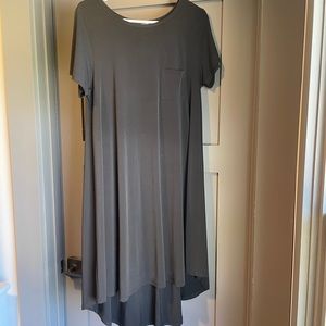 Black Lularoe Carly dress with pocket